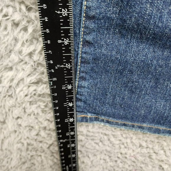 Lucky Brand Jeans Womens 27 Petite Easy Rider Stretch Relaxed Fit Faded Mid Rise - Picture 7 of 15